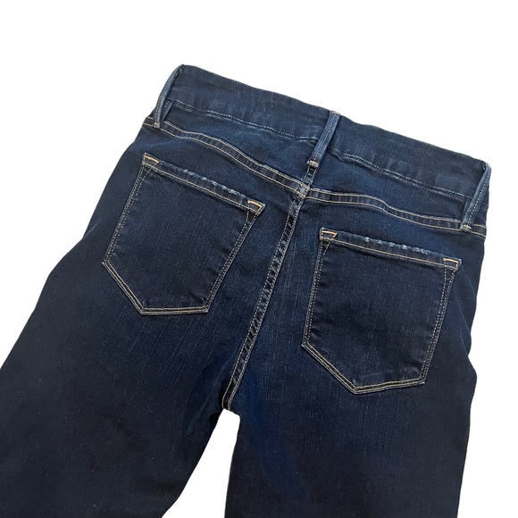 Frame Le Crop Mini Boot Johnson Jeans Split Hem Stretchy Denim, Sz 25 - Picture 11 of 13